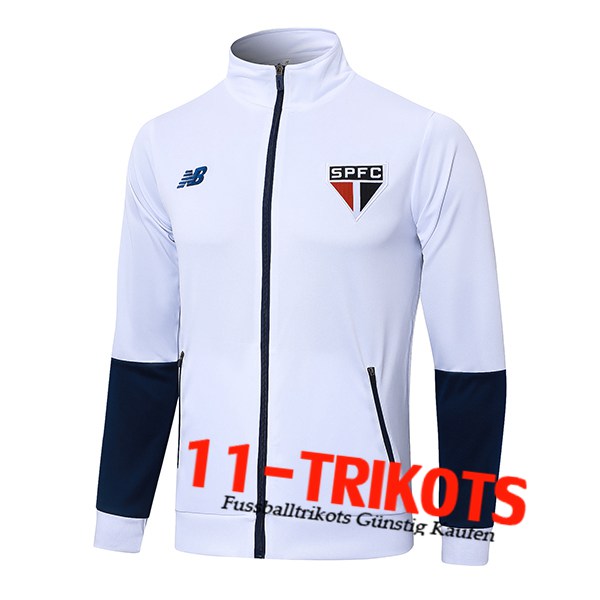 Sao Paulo FC Trainingsjacke Weiß/Blau 2024/2025