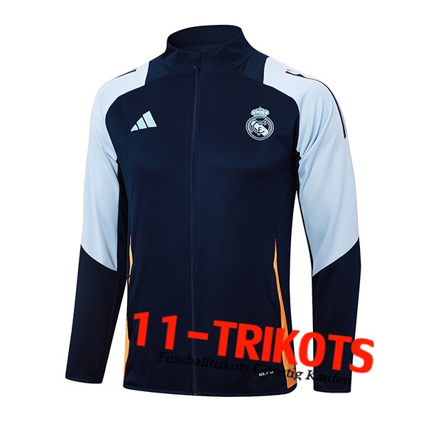 Real Madrid Trainingsjacke Dunkelblau 2024/2025