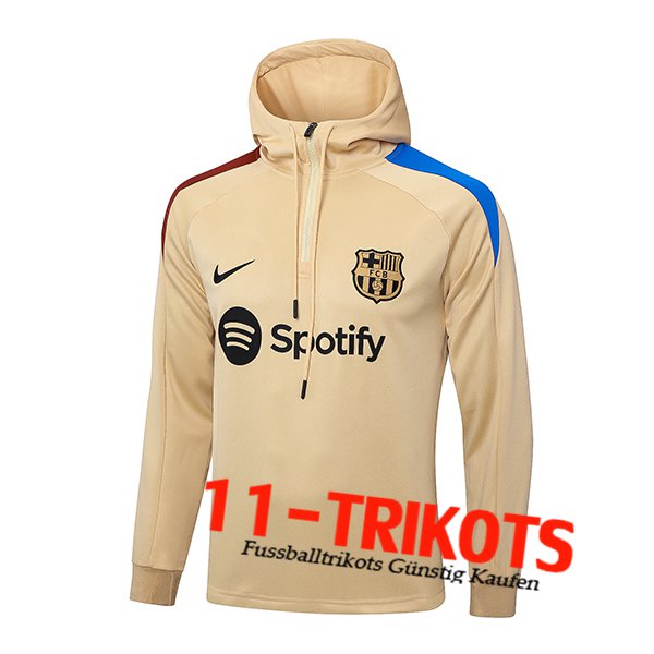 FC Barcelona Trainingsjacke Mit Kapuze Gelb 2024/2025