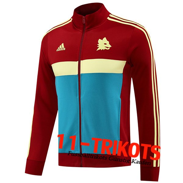 AS Roma Trainingsjacke Rot/Blau/Gelb 2024/2025