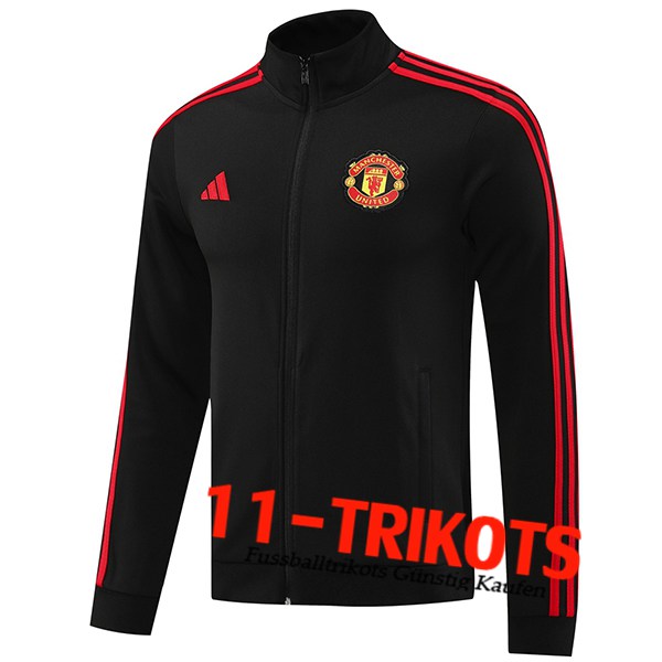 Manchester United Trainingsjacke Schwarz/Rot 2024/2025