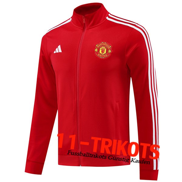 Manchester United Trainingsjacke Rot/Weiß 2024/2025