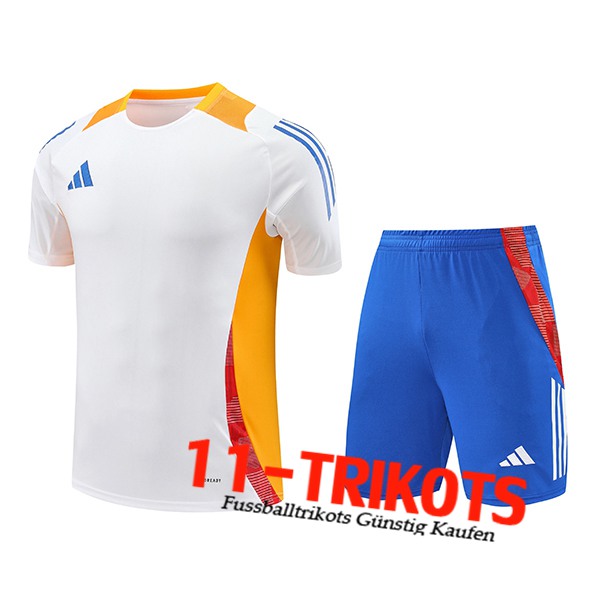 Adidas Trainingstrikot Weiß/Orange 2024/2025