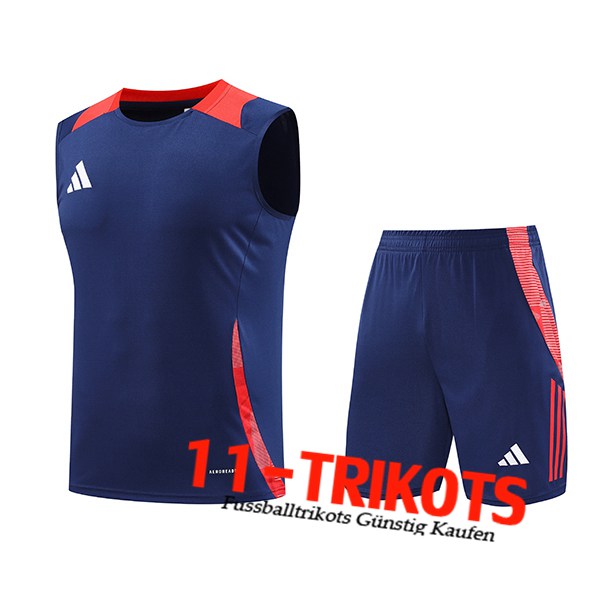 Adidas Trainings-Tanktop Blau/Rot 2024/2025