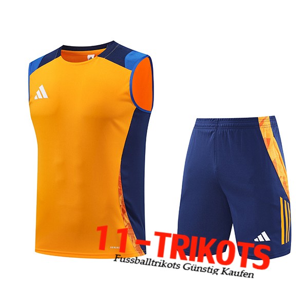 Adidas Trainings-Tanktop Orange/Blau 2024/2025