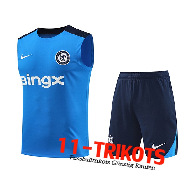 FC Chelsea Trainings-Tanktop Blau 2024/2025 -02