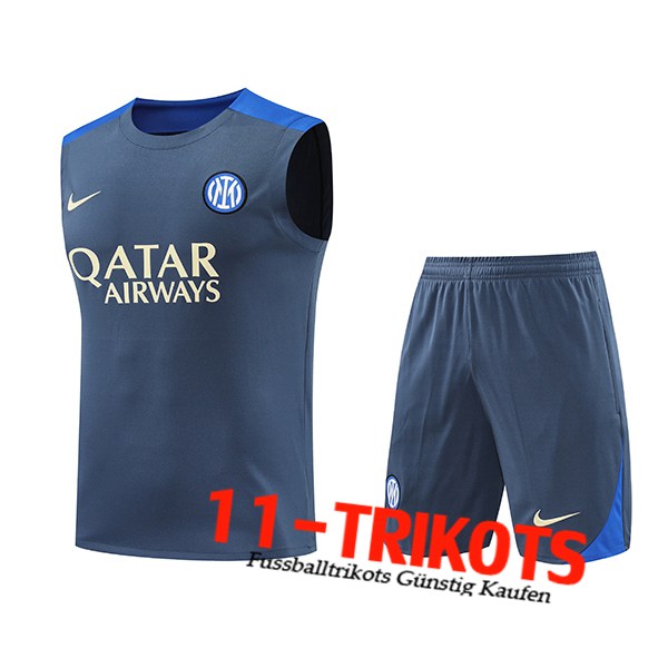 Inter Milan Trainings-Tanktop Grau/Blau 2024/2025