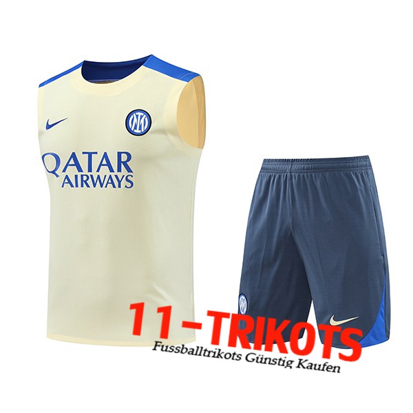 Inter Milan Trainings-Tanktop Gelb/Blau 2024/2025