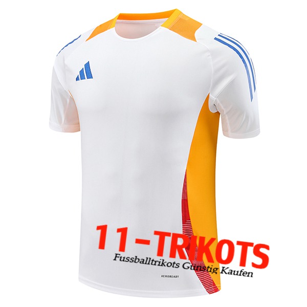 Adidas Trainingstrikot Weiß/Orange 2024/2025