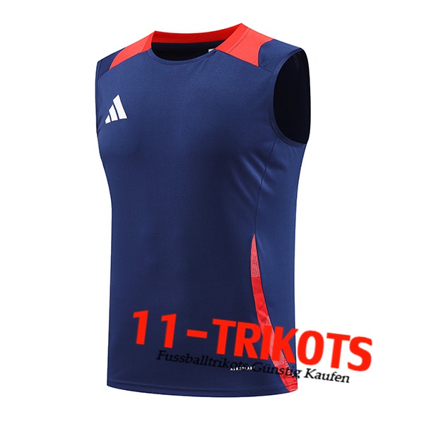 Adidas Trainings-Tanktop Blau/Rot 2024/2025