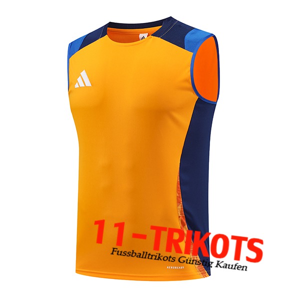 Adidas Trainings-Tanktop Orange/Blau 2024/2025