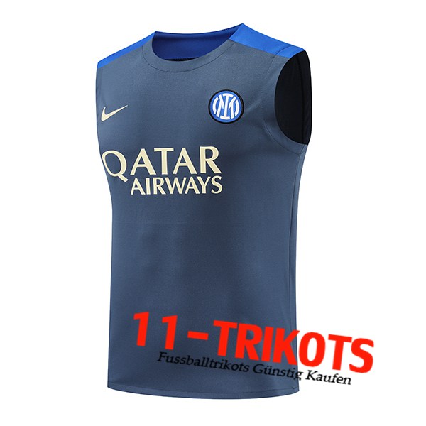 Inter Milan Trainings-Tanktop Grau/Blau 2024/2025