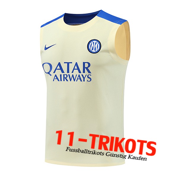 Inter Milan Trainings-Tanktop Gelb/Blau 2024/2025