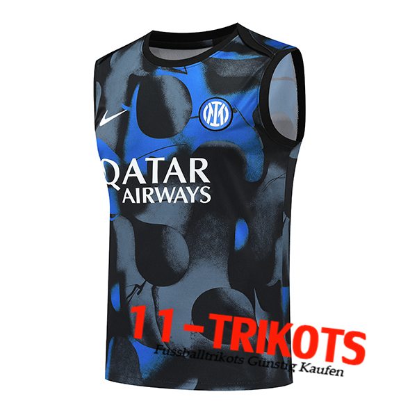 Inter Milan Trainings-Tanktop Schwarz/Grau/Blau 2024/2025