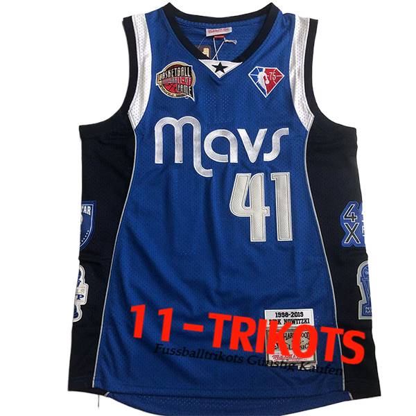 Dallas Mavericks Trikot (NOWITZKI #41) 2024/25 Blau/Schwarz