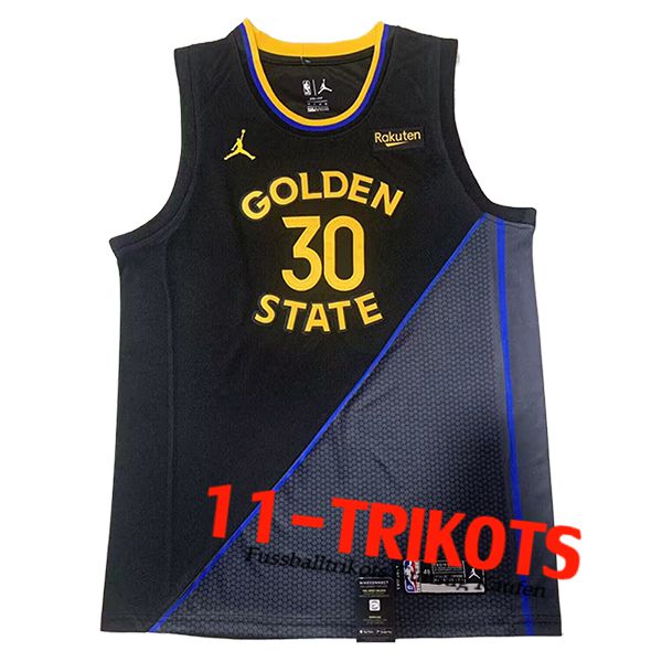 Golden State Warriors Trikot (CURRY #30) 2024/25 Schwarz/Grau/Gelb