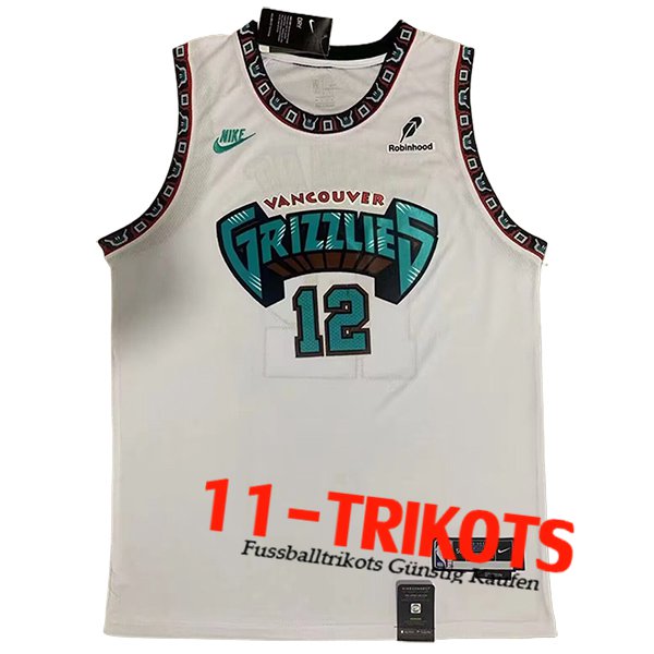 Memphis Grizzlies Trikot (MORANT #12) 2024/25 Weiß/Grün