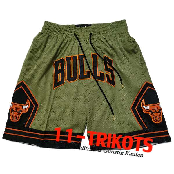 Chicago Bulls Shorts NBA 2024/25 Grün/Schwarz/Orange