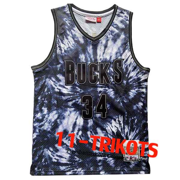 Milwaukee Bucks Trikot (ALLEN #34) 2024/25 Schwarz/Weiß