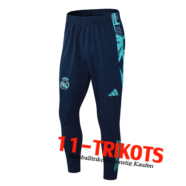 Real Madrid Trainingshose Blau/Grün 2024/2025 -02