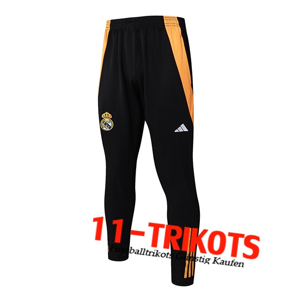 Real Madrid Trainingshose Schwarz/Orange 2024/2025