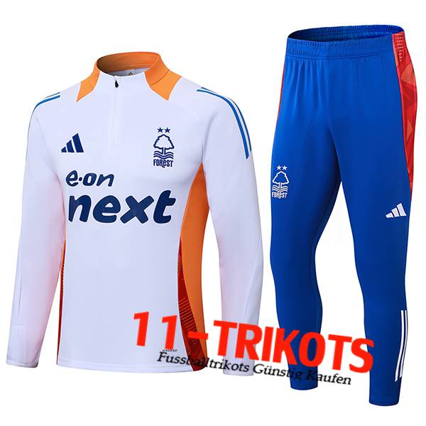 Nottingham Forest Trainingsanzug Weiß/Orange/Blau 2024/2025