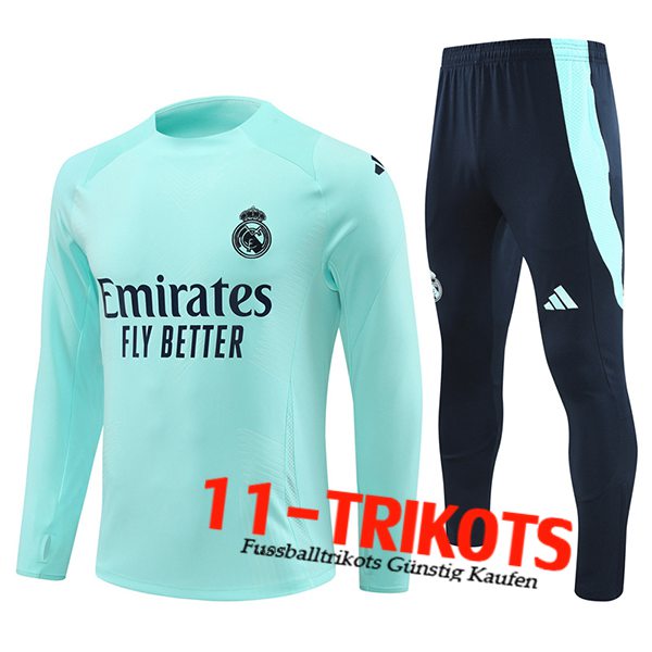 Real Madrid Trainingsanzug Blau/Schwarz 2024/2025