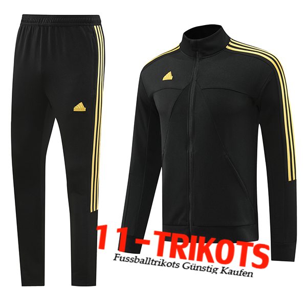 Adidas Trainingsanzug Trainingsjacke Schwarz/Gelb 2024/2025