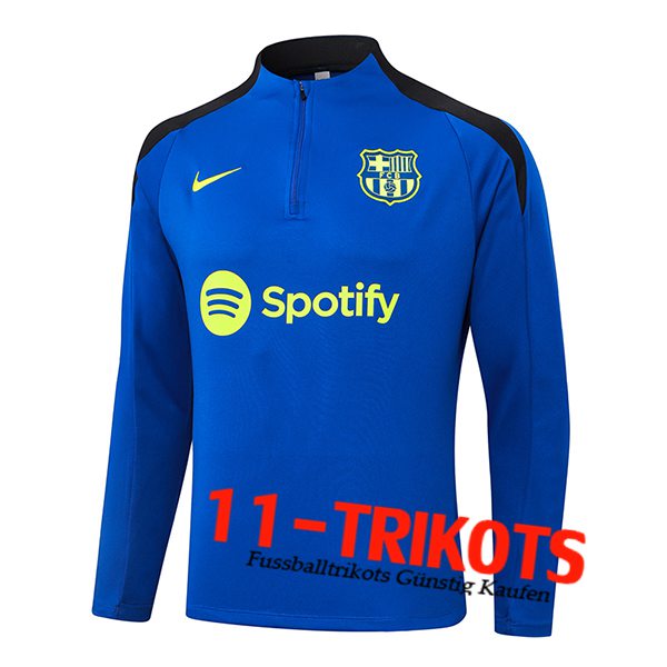 FC Barcelona Training Sweatshirt Blau/Schwarz 2024/2025