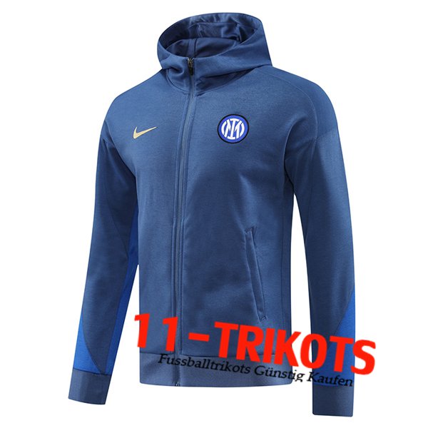 Inter Milan Trainingsjacke Mit Kapuze Blau 2024/2025