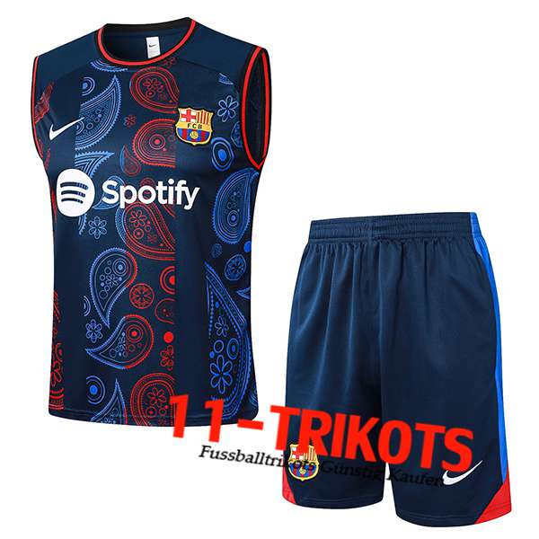 FC Barcelona Trainings-Tanktop Blau/Rot 2024/2025