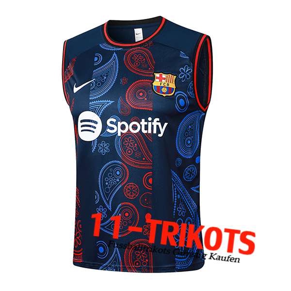 FC Barcelona Trainings-Tanktop Blau/Rot 2024/2025