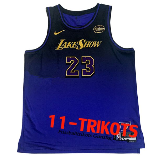 Los Angeles Lakers Trikot (JAMES #23) 2024/25 Schwarz/lila/Gelb