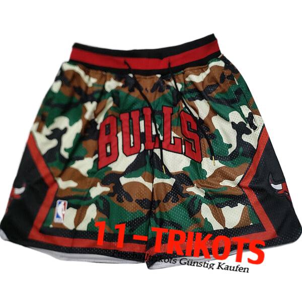 Chicago Bulls Shorts NBA 2024/25 Grün/Schwarz/Rot