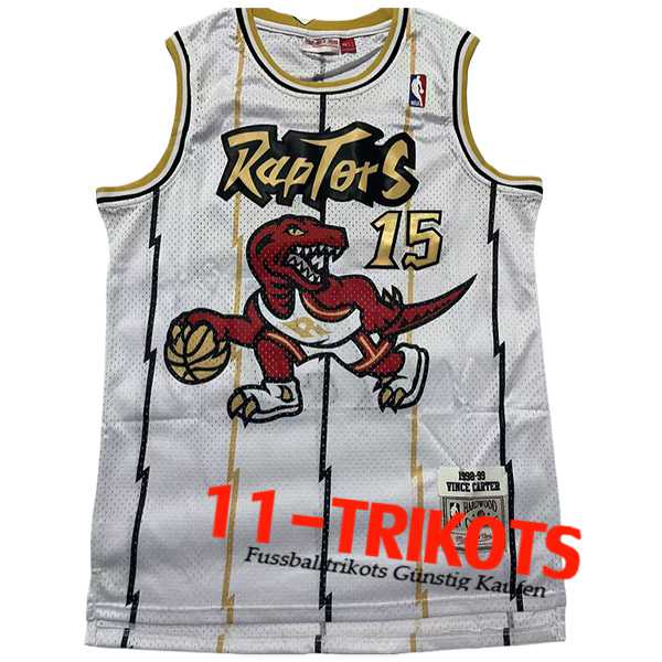 Toronto Raptors Trikot (CARTER #15) 2024/25 Weiß/Gelb