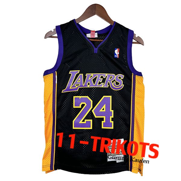 Los Angeles Lakers Trikot (BRYANT #24) 2023/24 Schwarz/Gelb/lila