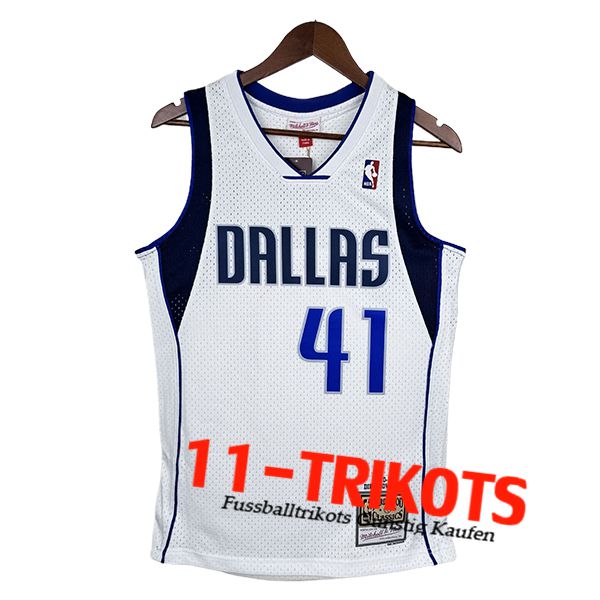 Dallas Mavericks Trikot (NOWITZKI #41) 2024/25 Weiß/Blau/Schwarz