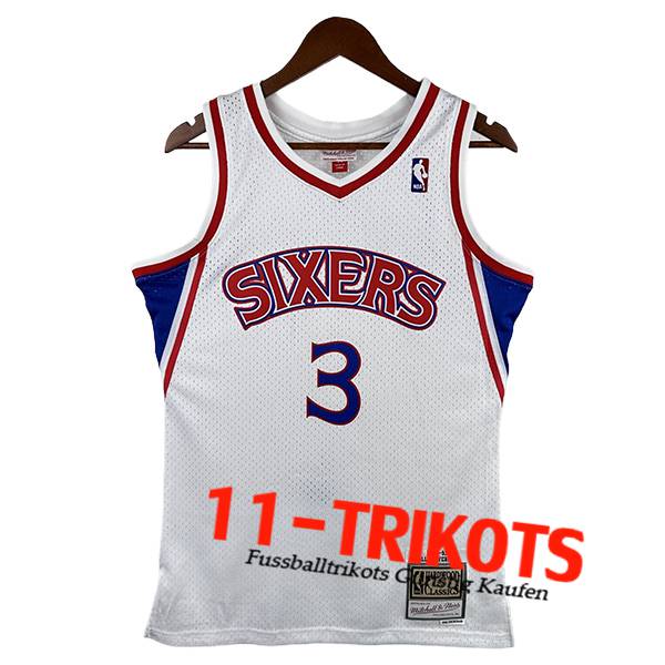 Philadelphia 76ers Trikot (IVERSON #3) 2023/24 Weiß/Blau/Rot