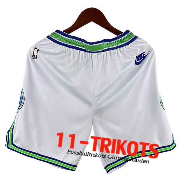 Minnesota Timberwolves Shorts NBA 2024/25 Weiß/Grün -02