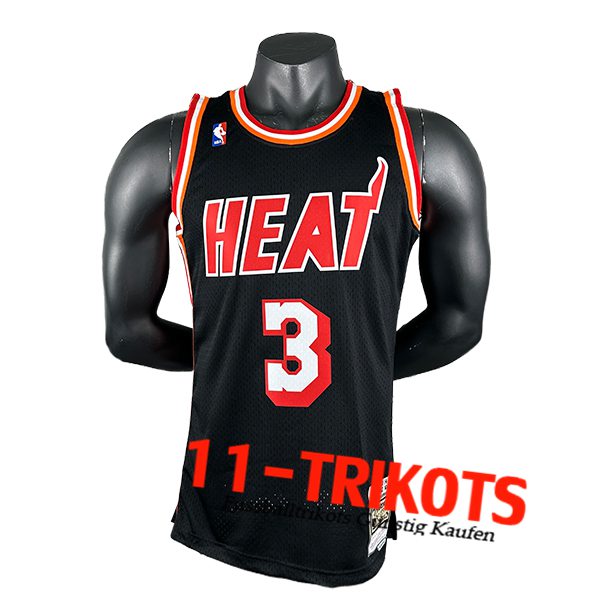 Miami Heat Trikot (WADE #3) 2024/25 Schwarz/Rot