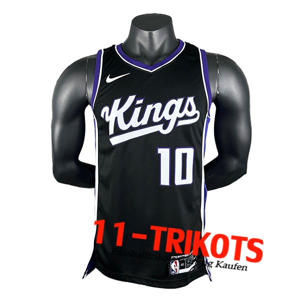 Sacramento Kings Trikot (DEROZAN #10) 2024/25 Schwarz/Weiß/lila