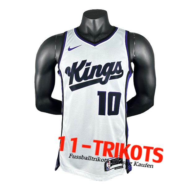 Sacramento Kings Trikot (DEROZAN #10) 2024/25 Weiß/Schwarz