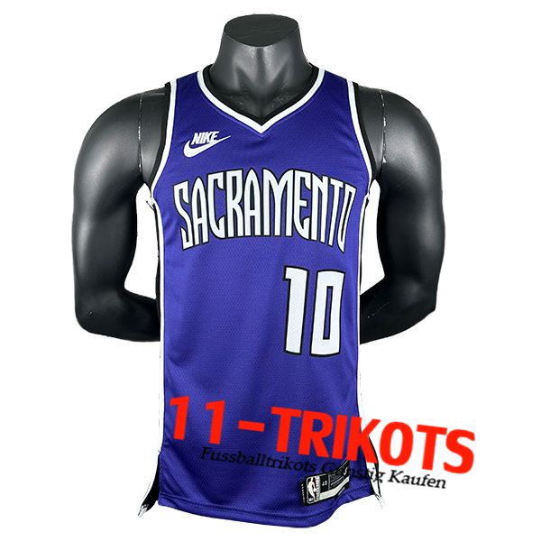 Sacramento Kings Trikot (DEROZAN #10) 2024/25 lila/Weiß -02