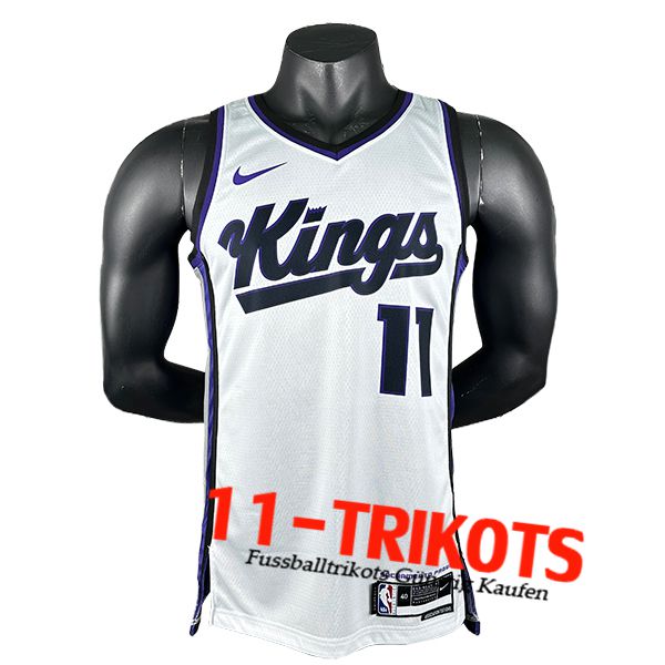 Sacramento Kings Trikot (SABONIS #11) 2024/25 Weiß/Schwarz/lila