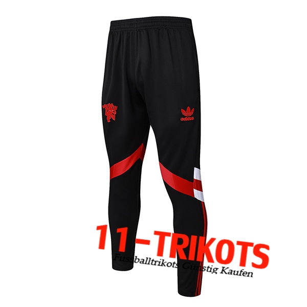 Manchester United Trainingshose Schwarz/Rot/Weiß 2024/2025