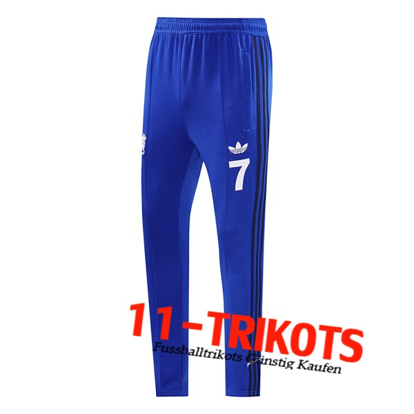 Manchester United Trainingshose Blau 2024/2025 -02