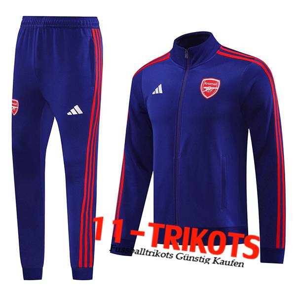 Arsenal Trainingsanzug Trainingsjacke Blau/Rot 2024/2025