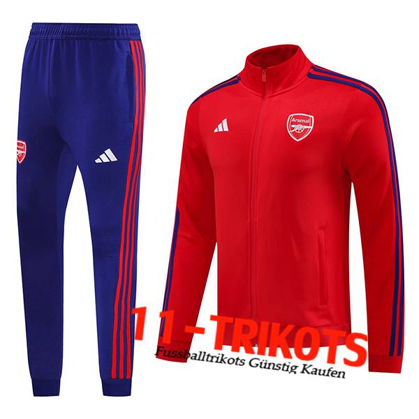 Arsenal Trainingsanzug Trainingsjacke Rot/Blau 2024/2025