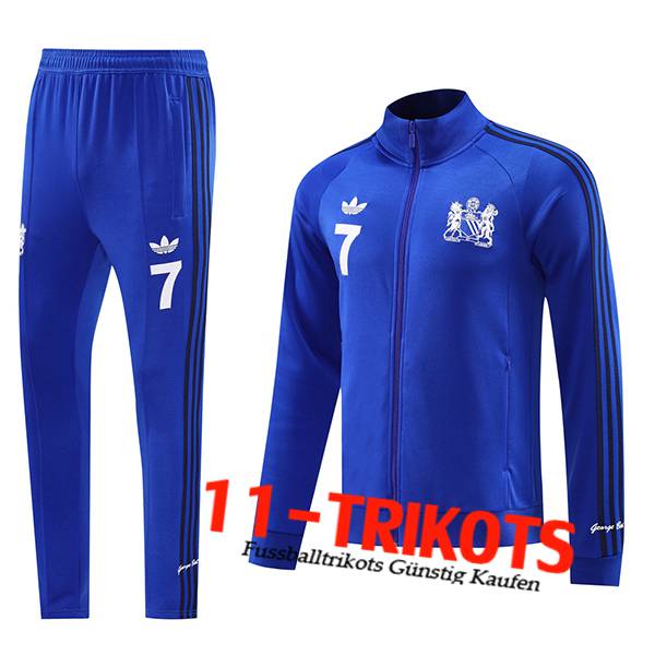 Manchester United Trainingsanzug Trainingsjacke Blau 2024/2025