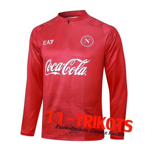 SSC Neapel Training Sweatshirt Rot 2024/2025